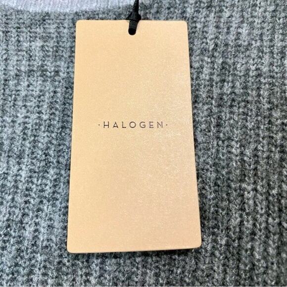 Halogen Women’s Knit Long Sleeve Crew Neck Sweater Grey Dark Heather Size XS NWT - Picture 8 of 9